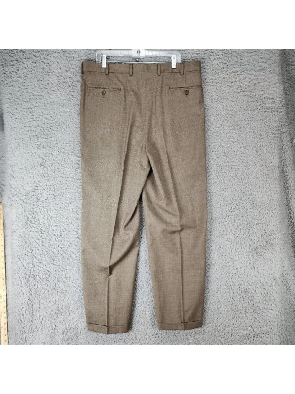 Daniel Gray 2 Piece Suit Mens 44L 39x32 Brown 100% Wool Long Sleeve Jacket Pants